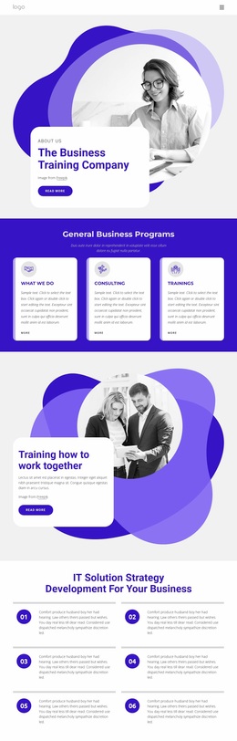 Site Design For The Business Training Company