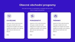 Responzivní Webová Šablona Pro Obecné Obchodní Programy