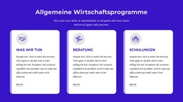 Allgemeine Wirtschaftsprogramme Store-Vorlage