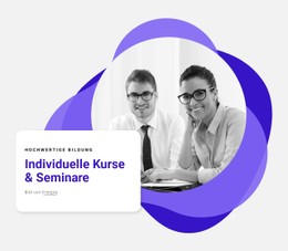 Individuelle Seminare Einfache CSS-Vorlage