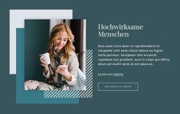 Hochwirksame Menschen - Website-Vorlage Für Eine Seite