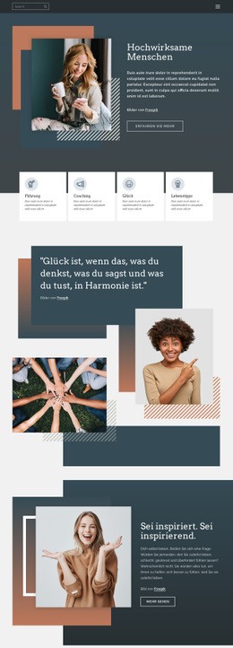 Wie Man Im Leben Erfolgreich Ist - Schöne HTML5-Vorlage