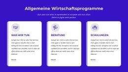 Kreativstes Design Für Allgemeine Wirtschaftsprogramme