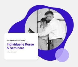 Individuelle Kurse - Mehrzweck-Webdesign