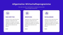 Allgemeine Wirtschaftsprogramme – Modernes WordPress-Theme