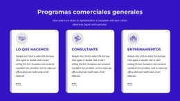 Programas Comerciales Generales - HTML Layout Builder