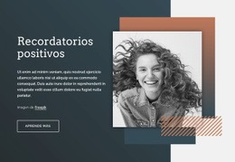 Recordatorios Positivos: Maqueta De Sitio Web Moderno