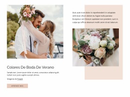 Colores De Boda De Verano - Diseñador De Páginas De Destino