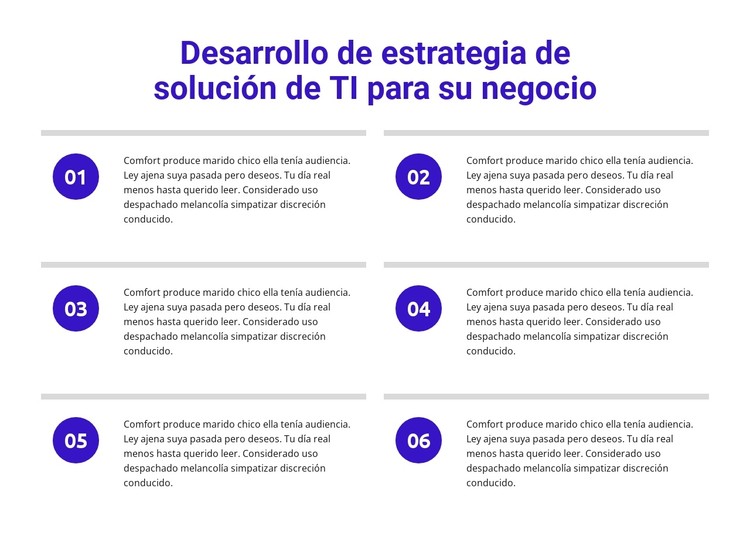 Desarrollo de estrategia de soluciones de TI. Plantilla CSS