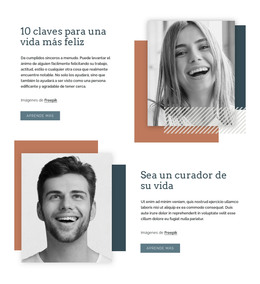 Claves Para Una Vida Más Feliz - Plantilla De Elementos Premium
