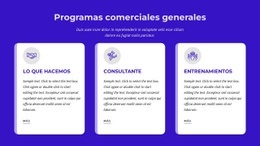 Programas Comerciales Generales - Página De Destino Gratuita, Plantilla HTML5