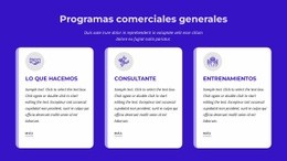 Programas Comerciales Generales - Sitio Web Gratuito De Una Página