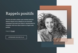 Conception Du Site Pour Rappels Positifs