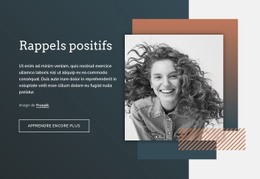 Rappels Positifs - Créateur De Sites Web Gratuit