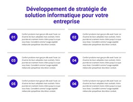 Développement De La Stratégie Des Solutions Informatiques – Modèle De Site Web HTML