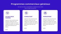 Programmes Commerciaux Généraux - Site Web Gratuit D'Une Page