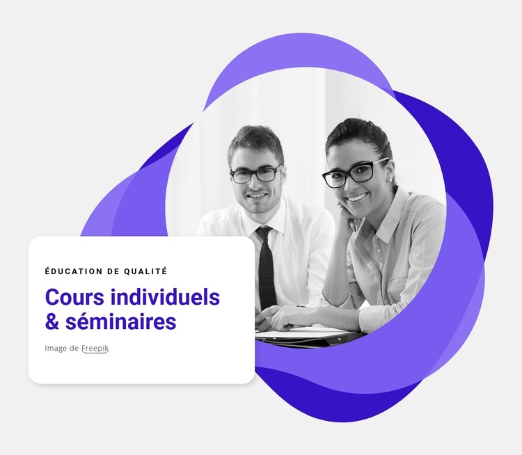 Séminaires individuels Thème WordPress