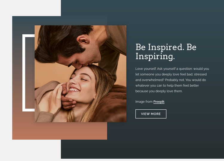 Be inspired Homepage Design