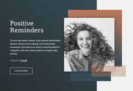 Positive Reminders Html5 Responsive Template