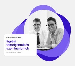 Egyéni Szemináriumok – Ingyenes Sablon