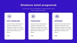 Általános Üzleti Programok - Egyszerű Webhelysablon