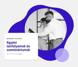 Egyéni Tanfolyamok - Többcélú Webdesign