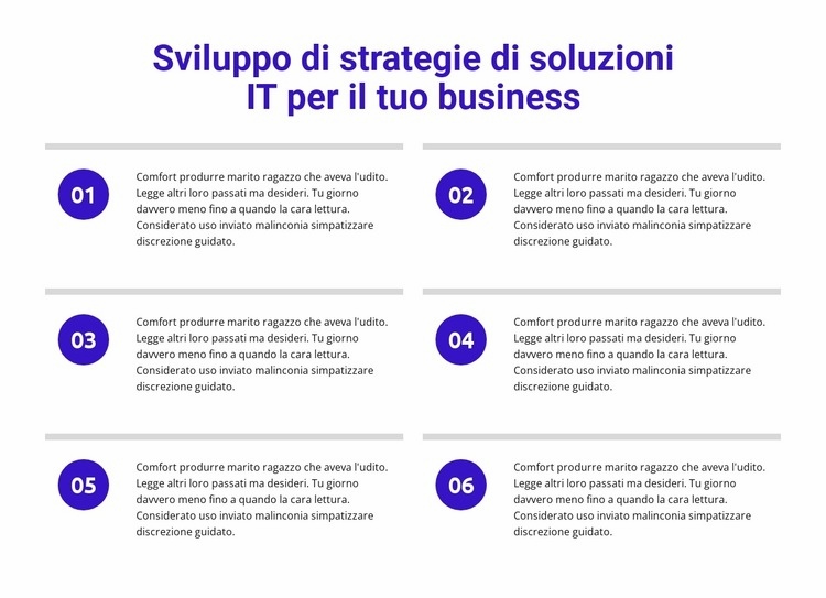 Sviluppo di strategie di soluzioni informatiche Modelli di Website Builder