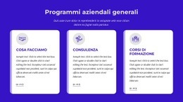 Programmi Aziendali Generali - Pagina Di Destinazione Gratuita, Modello HTML5