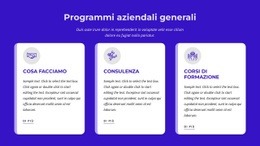 Programmi Aziendali Generali - Sito Web Gratuito Di Una Pagina