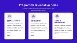 Programmi Aziendali Generali: Tema WordPress Moderno