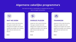 Algemene Zakelijke Programma'S Winkelsjabloon