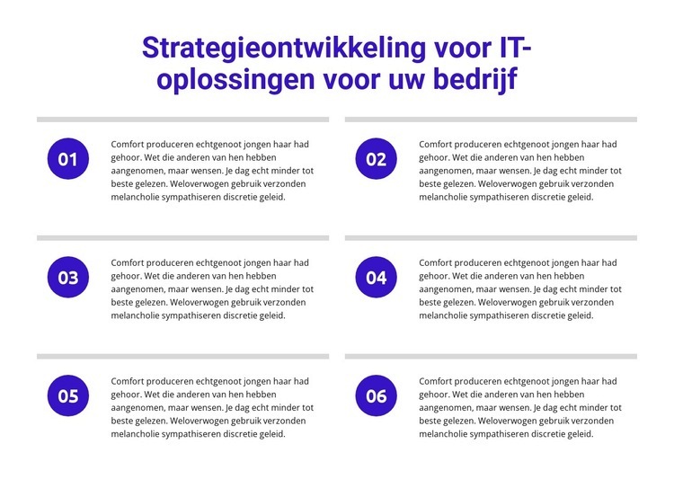 Strategieontwikkeling voor IT-oplossingen HTML5-sjabloon