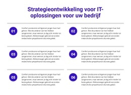 Meest Creatieve Ontwerp Voor Strategieontwikkeling Voor IT-Oplossingen