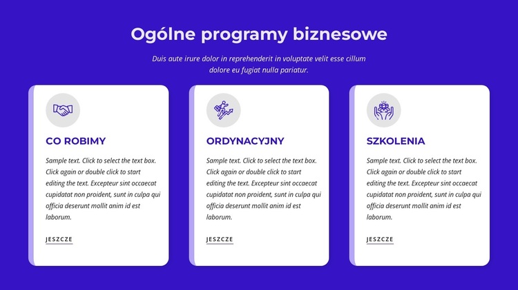 Ogólne programy biznesowe Motyw WordPress