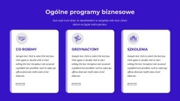 Responsywny Szablon Internetowy Dla Ogólne Programy Biznesowe