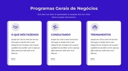 Programas Gerais De Negócios - HTML Layout Builder