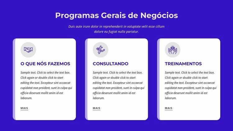 Programas gerais de negócios Construtor de sites HTML