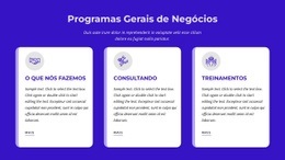 Design Mais Criativo Para Programas Gerais De Negócios