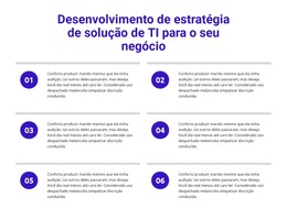 Desenvolvimento De Estratégia De Soluções De TI - Modelo De Site HTML