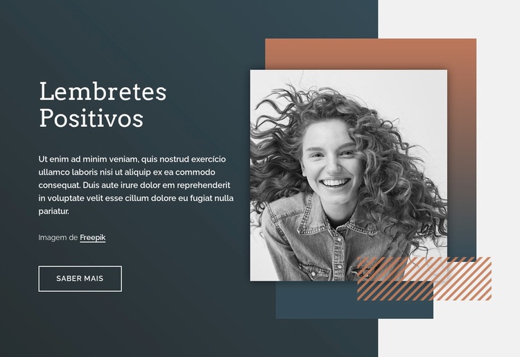 Lembretes positivos Modelo HTML5