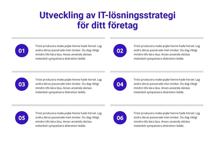 Strategiutveckling för IT-lösningar CSS -mall