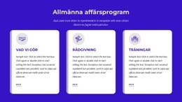 Allmänna Affärsprogram - HTML-Sidmall