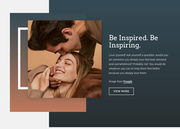 Be Inspired - Personal Website Template