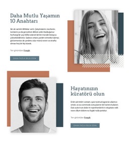 Daha Mutlu Yaşamın Anahtarları - En Iyi Açılış Sayfası