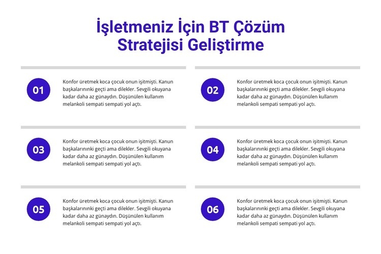 BT çözümleri strateji geliştirme Açılış sayfası