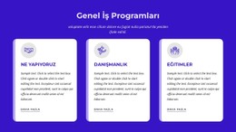 Genel Iş Programları Mağaza Şablonu