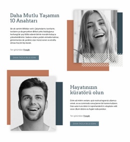 Daha Mutlu Yaşamın Anahtarları - HTML Builder Online