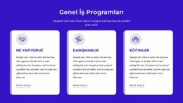 Genel Iş Programları - Ücretsiz Açılış Sayfası, Şablon HTML5