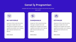 Genel Iş Programları - Joomla Şablonunu Sürükleyip Bırakın