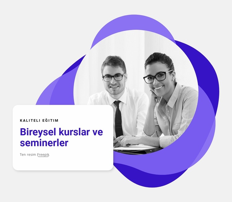 Bireysel seminerler Joomla Şablonu